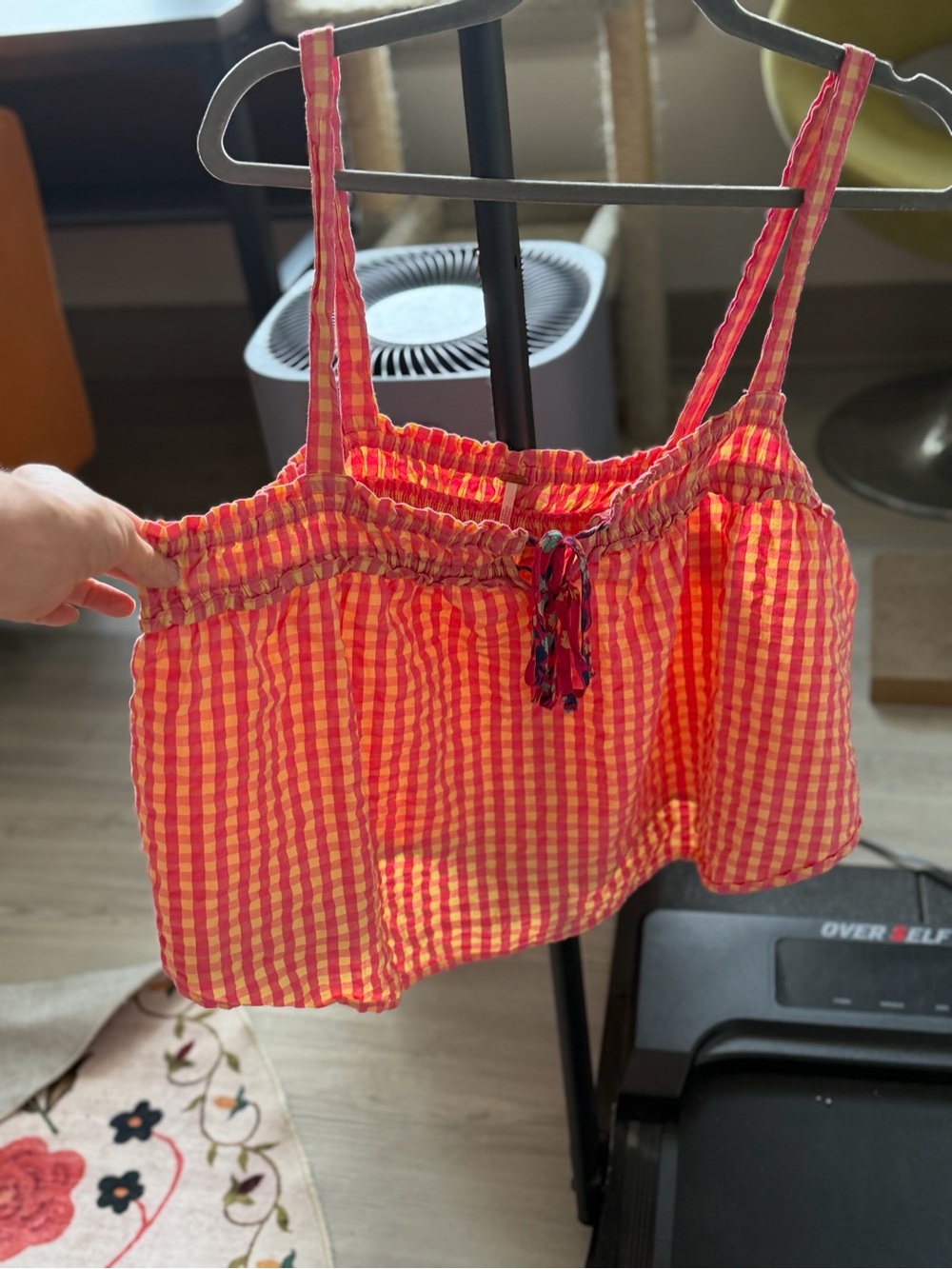 Free People Picnic Top in Pink & Orange